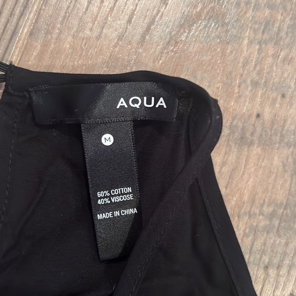 AQUA Woman’s Black Long Sleeve Cold Shoulder With Sleeve Design Size Small - Picture 6 of 6